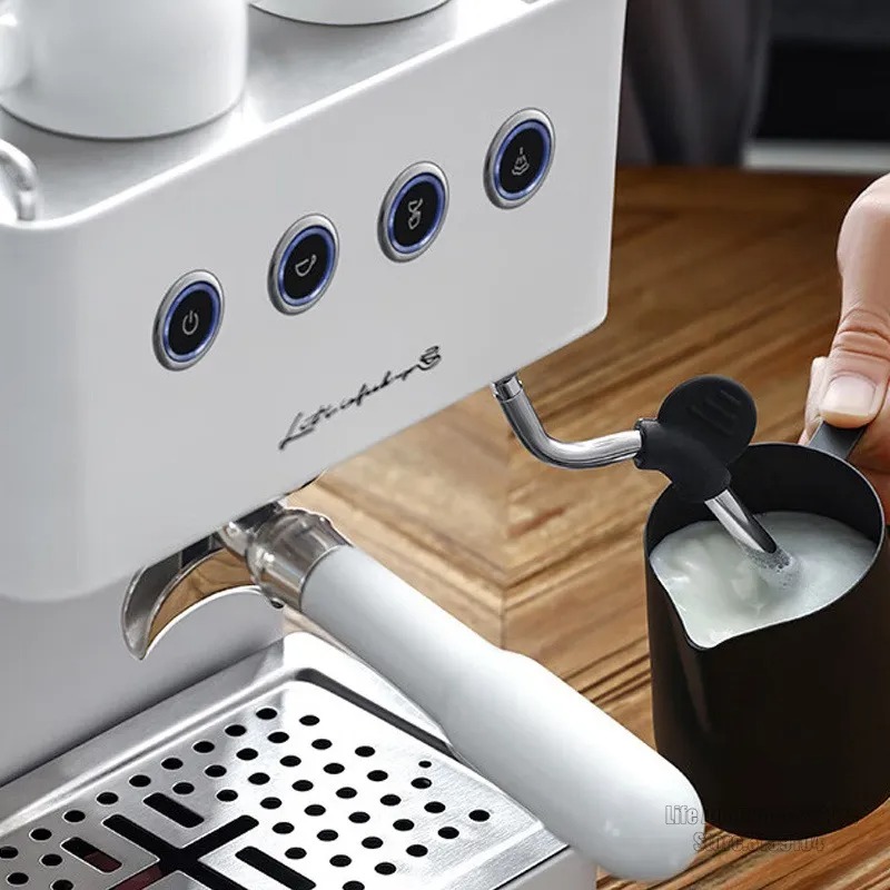 Gemilai Espresso Coffee Maker Frothing 15 Bar 10A 1.7L - White
