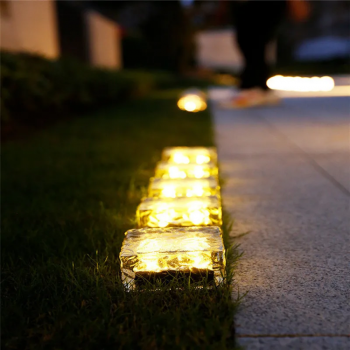 DUTRIEUX Ice Brick Solar Water LED Decorative Garden Light 0.2W IP45 Warm Light - Transparent