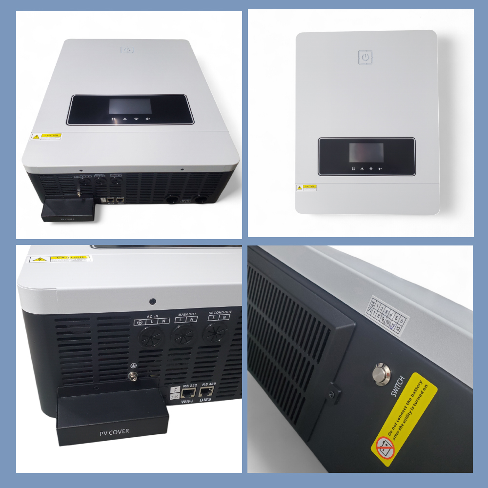 Victor Inverter Solar Controller Hybrid DC 48V to AC 230V 10200W - MAX-10.2KW - White