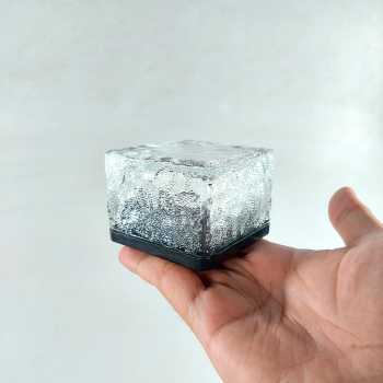 DUTRIEUX Ice Brick Solar Water LED Decorative Garden Light 0.2W IP45 Warm Light - Transparent