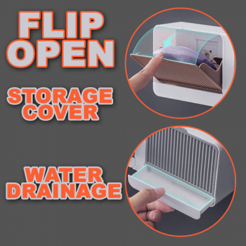 Flip Open Storage Cover with Water Drainage
