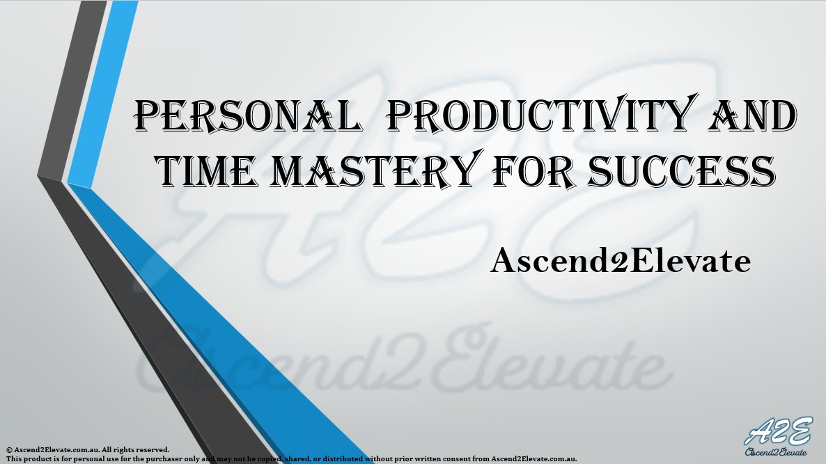 Execution, Performance & Productivity Set
