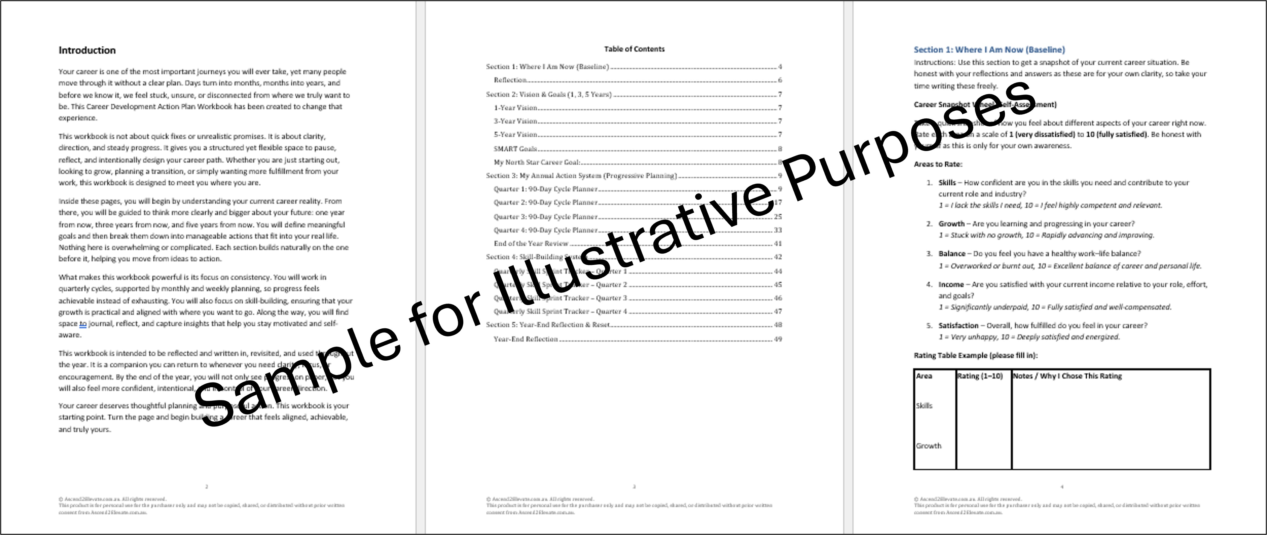 Career Development Action Plan Workbook