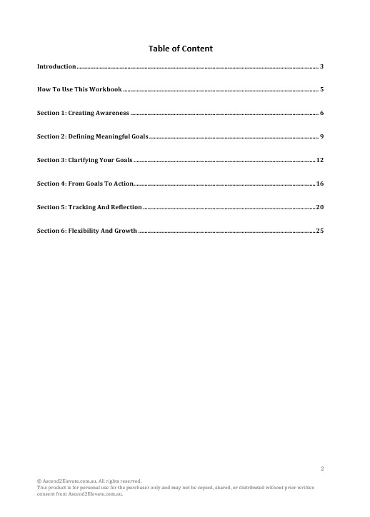 Goal Setting and Achievement Workbook 