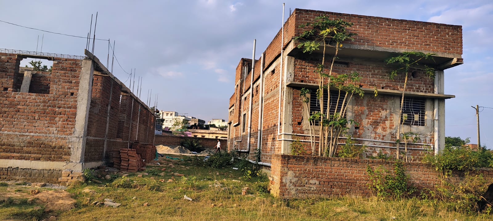 Unfinished Brick Buildings