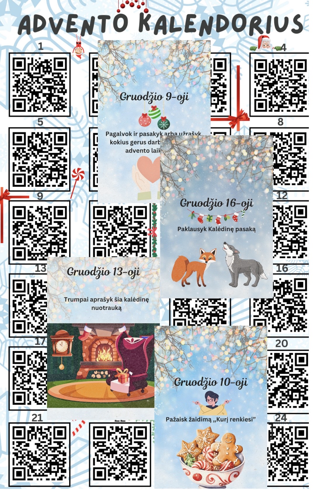 QR advento kalendorius