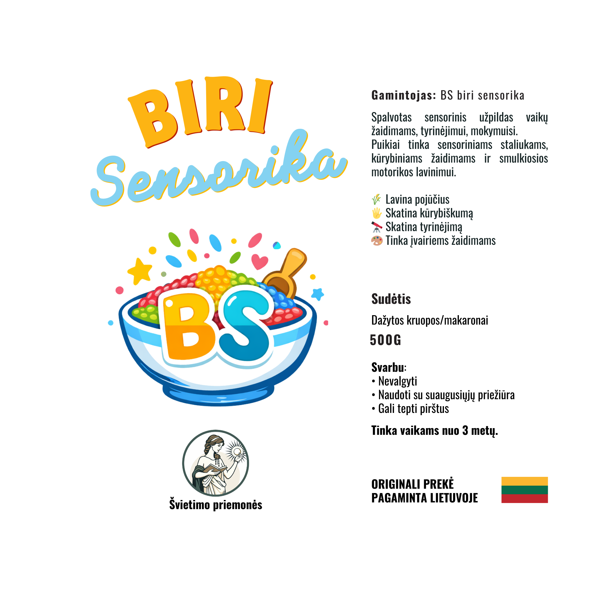 Biri sensorika "pavasaris - vasara"