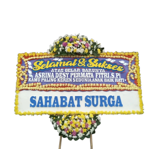 Karangan bunga ucapan