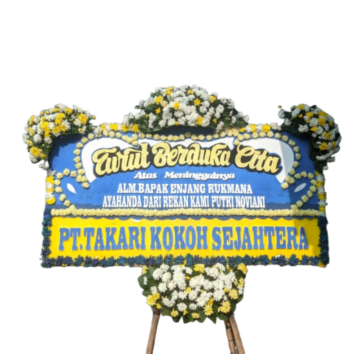 Karangan bunga papan duka cita