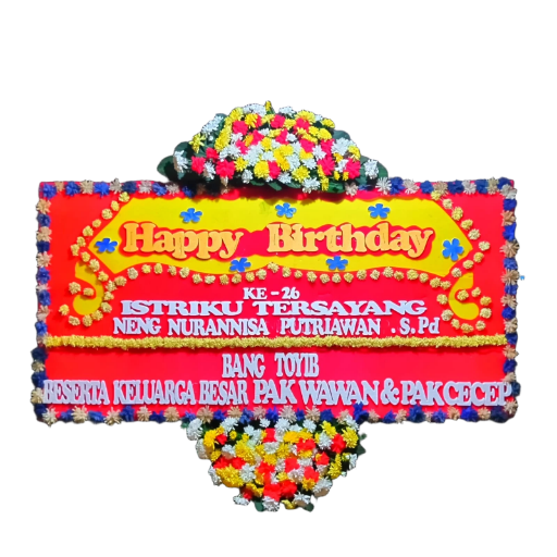 Karangan bunga papan ulang tahun