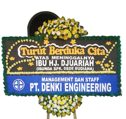 Karangan bunga papan duka cita