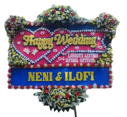 Papan Bunga Ucapan Pernikahan