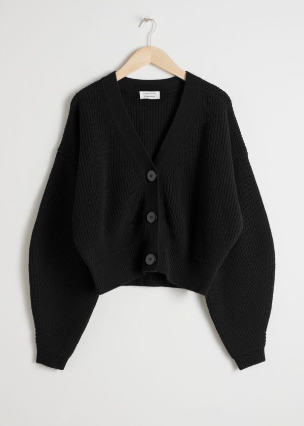 Black Knitted Cardigan