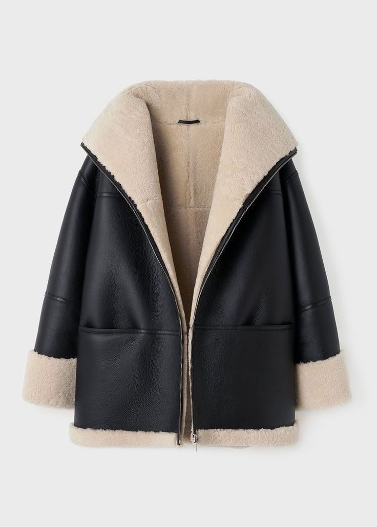 Shearling Lined Leather Jacket
