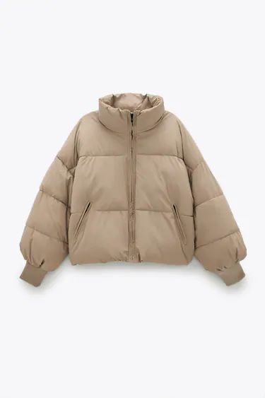 Beige Puffer Jacket