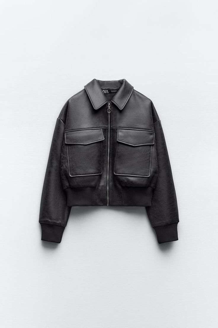 Leather Bomber Jacket