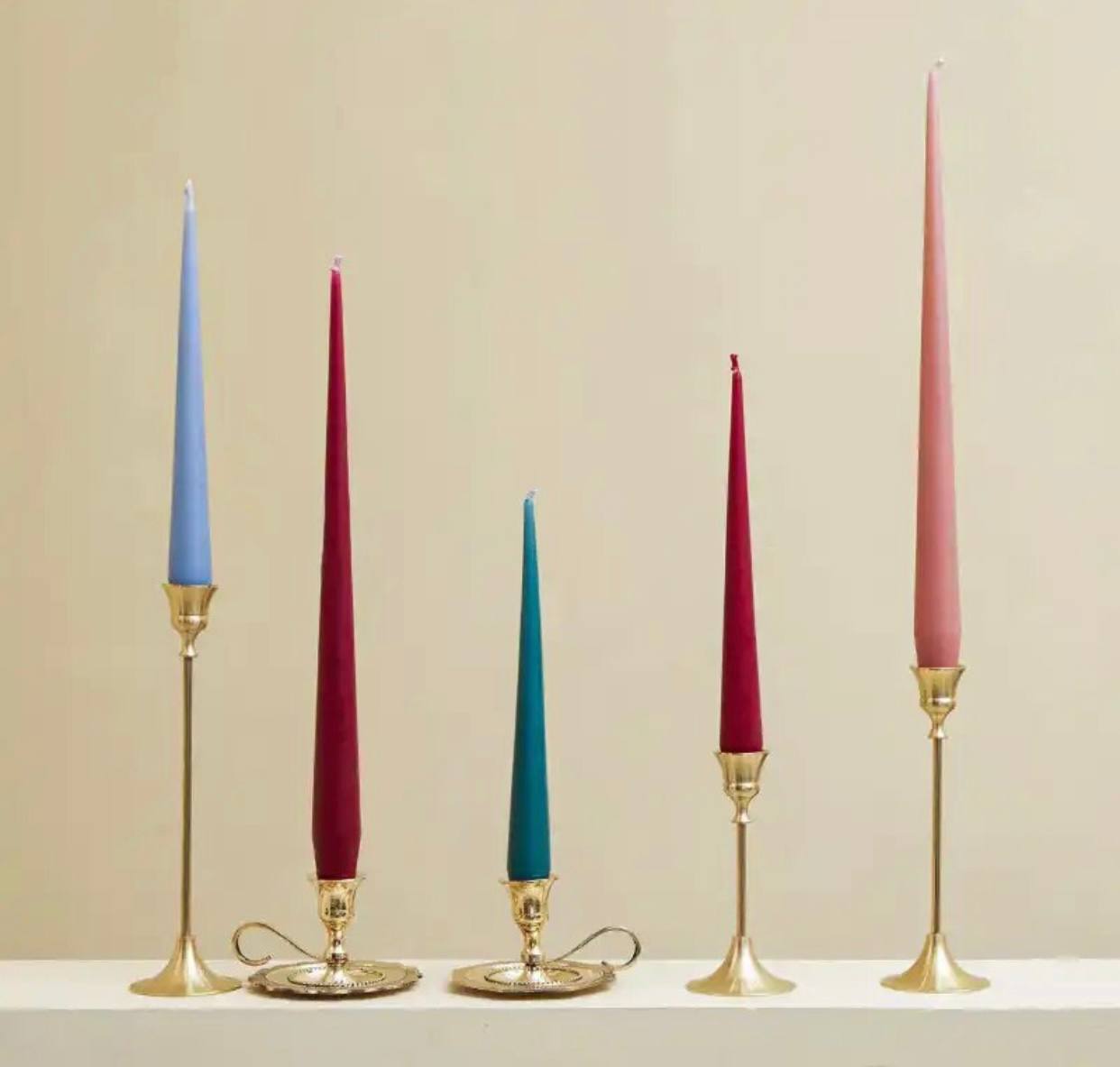 Bougies décoratives 5 piéces