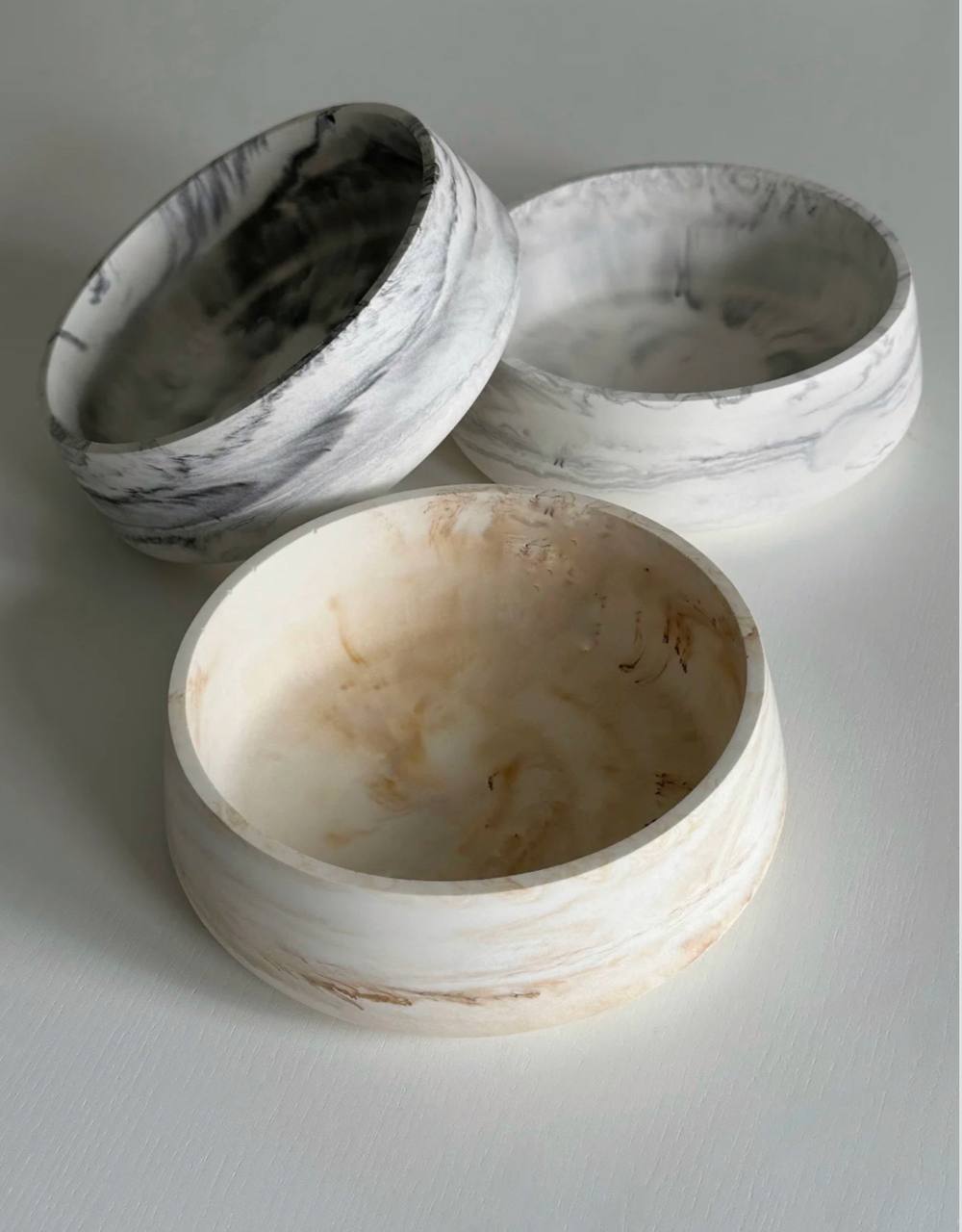 Bol décoratif effet marbre