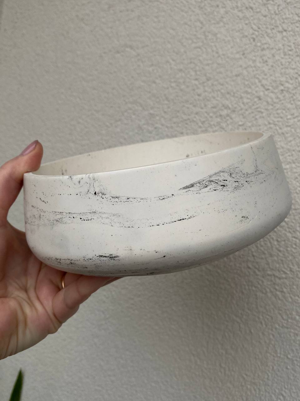 Bol décoratif effet marbre