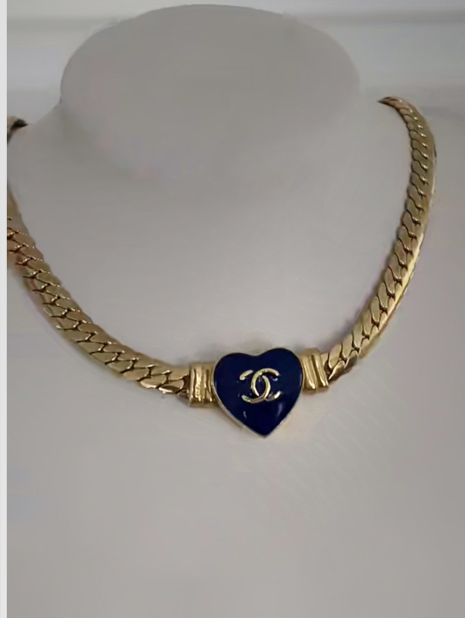 Collier Upcyclé Chanel doré