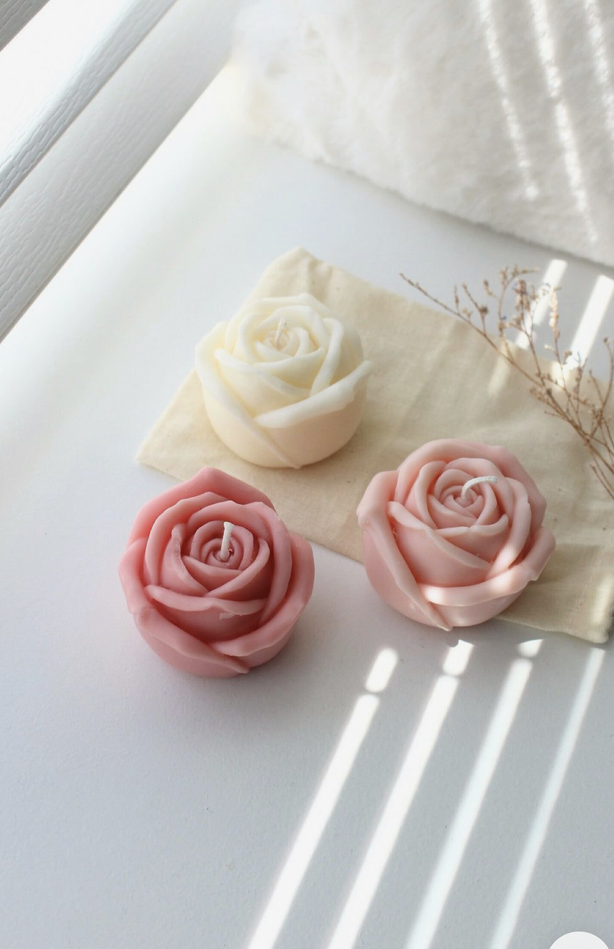 Bouquet de roses en bougies