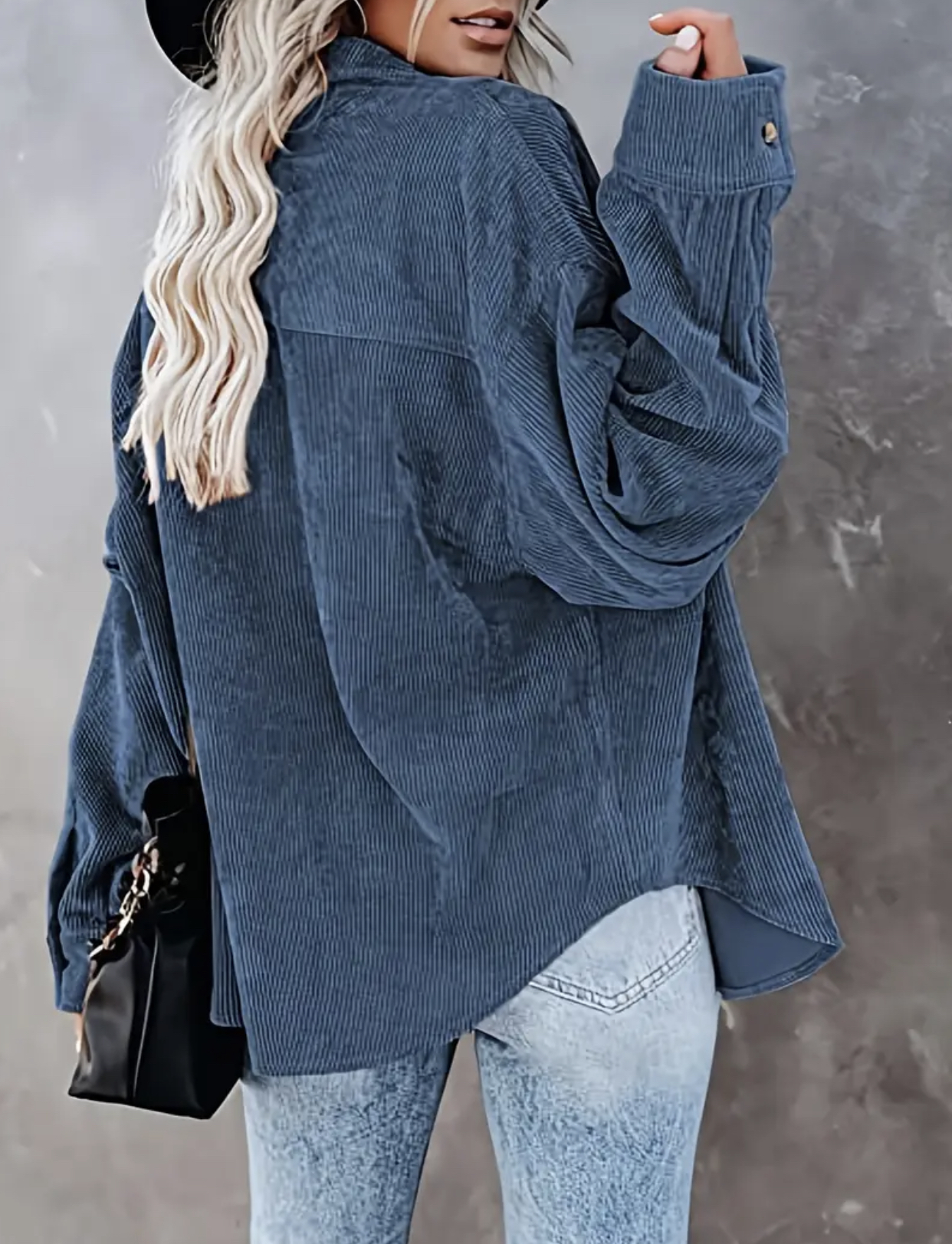 Chemise en velours côtelé