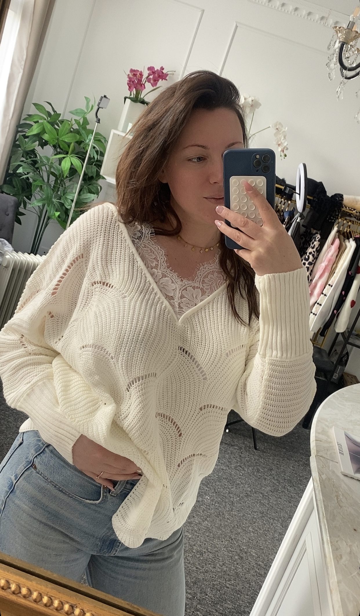 Pull Dentelle Sheila 