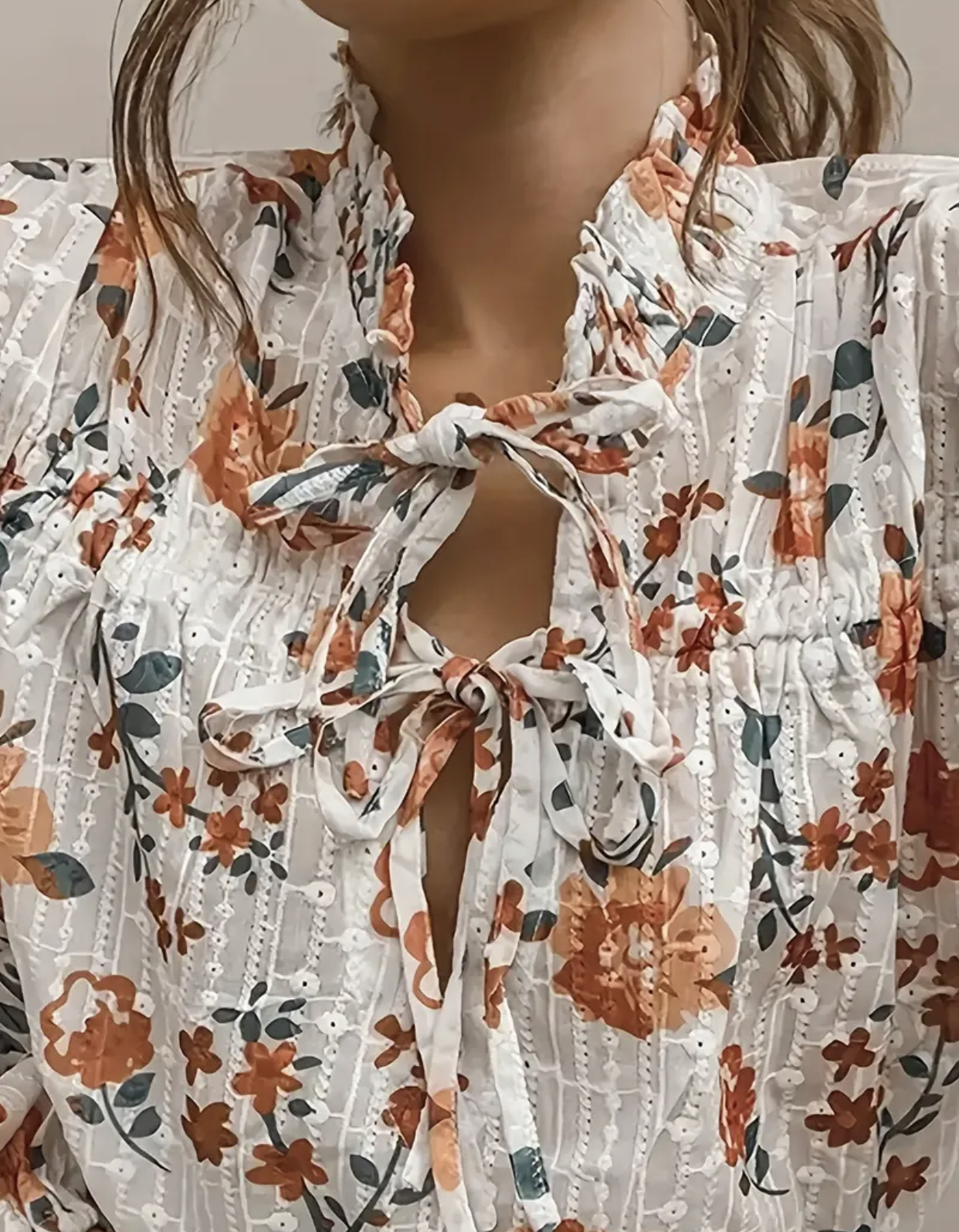 Chemisier à fleurs Aya