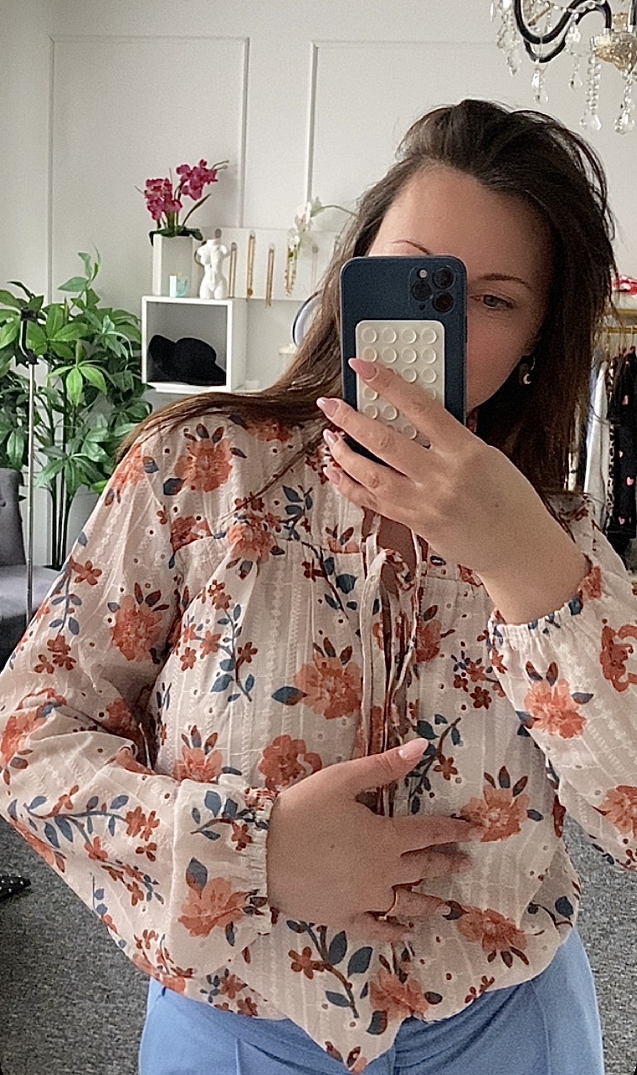 Chemisier à fleurs Aya