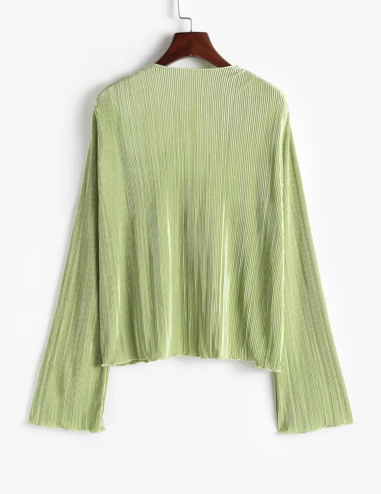 Chemisier plissé vert
