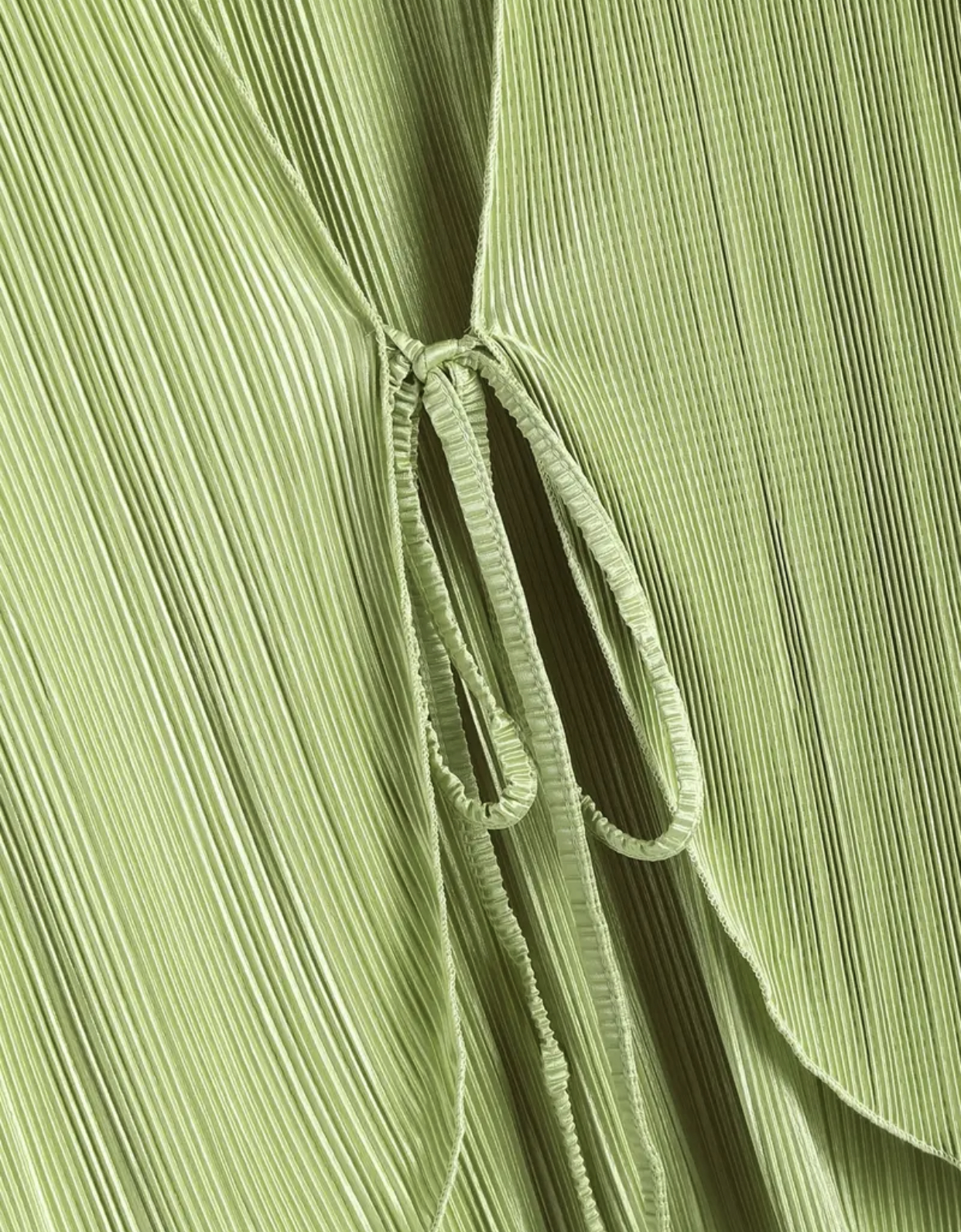Chemisier plissé vert