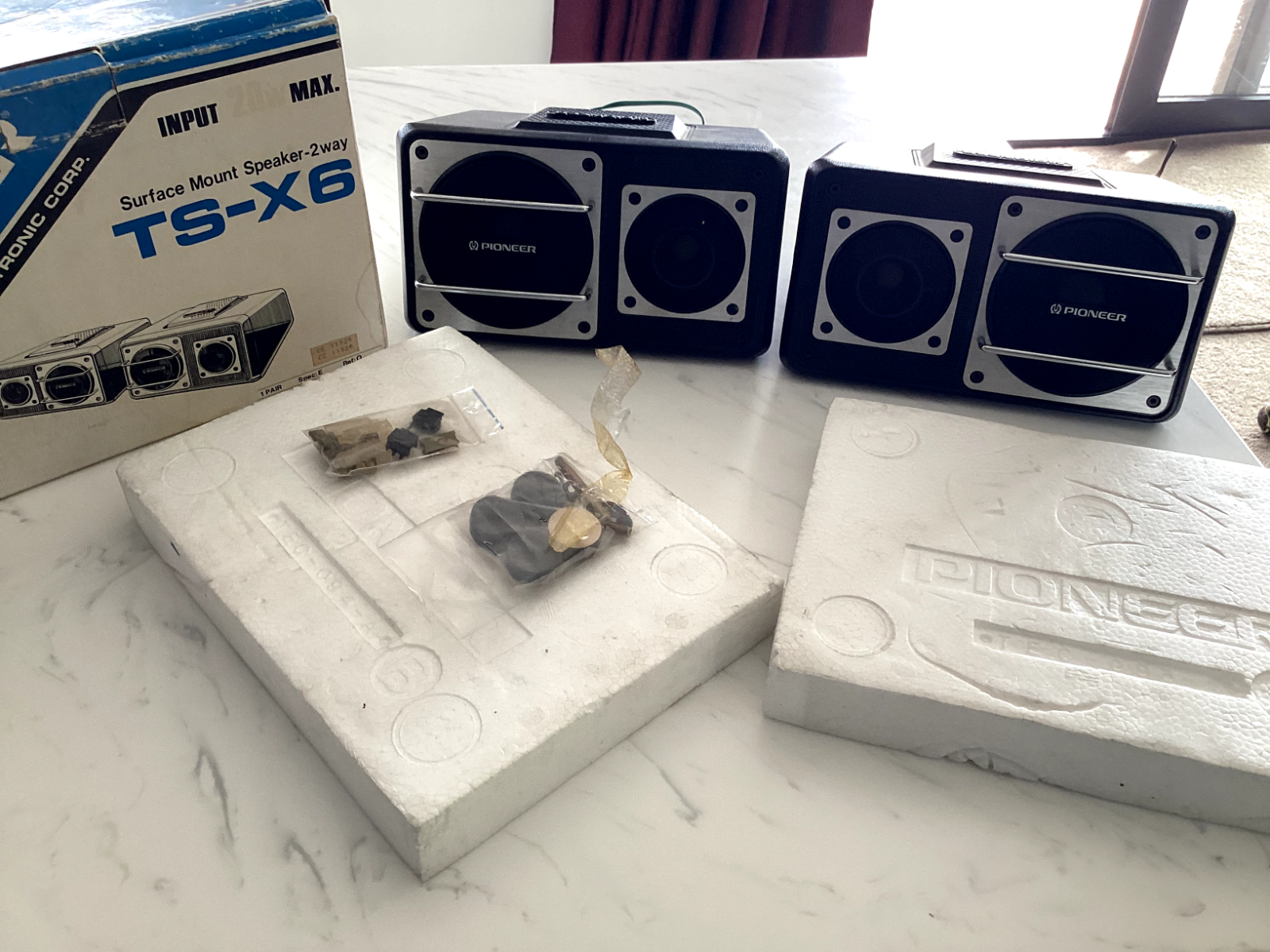 Pioneer TS-X6 Vintage Car Speakers (with Box)