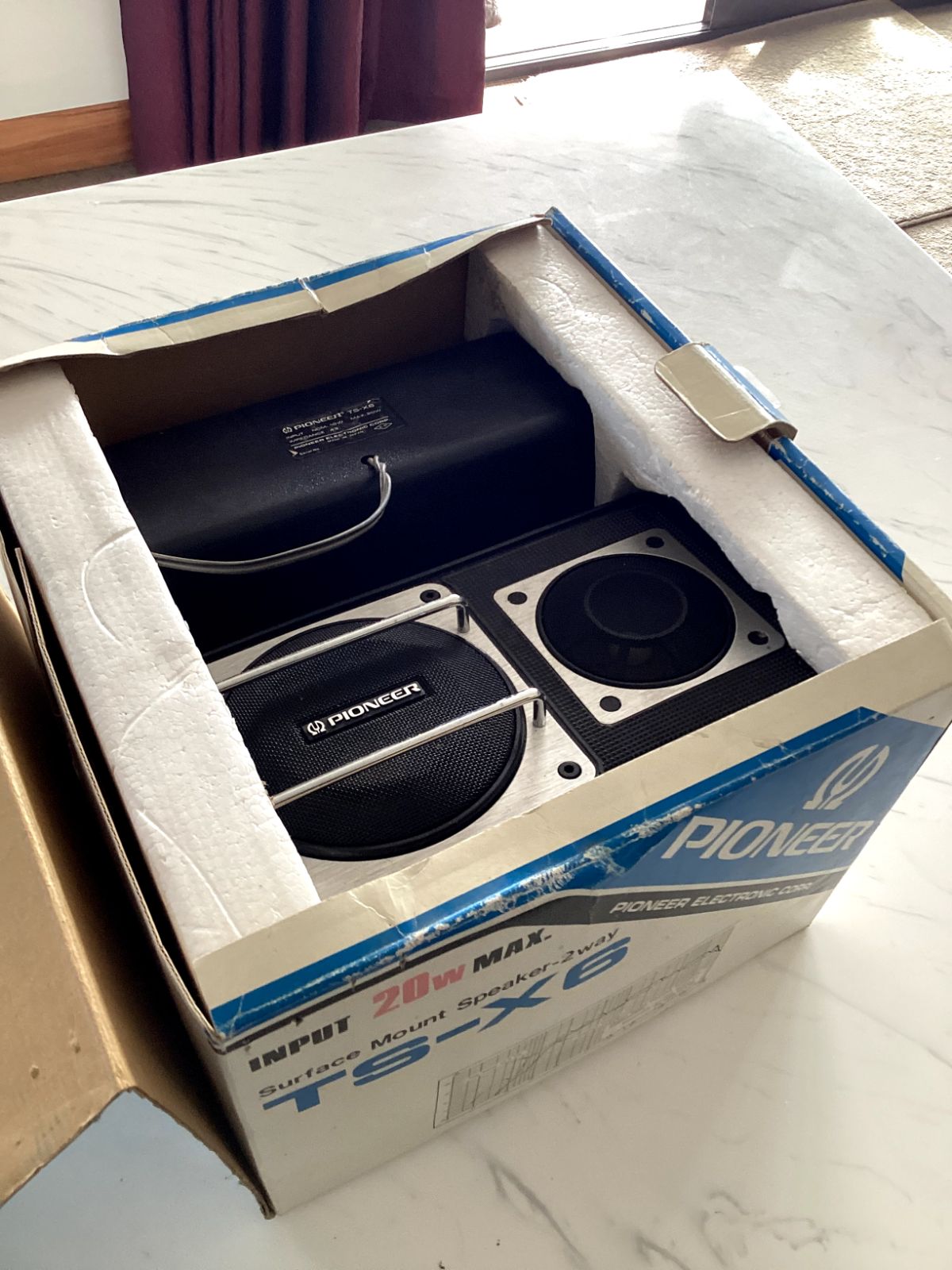 Pioneer TS-X6 Vintage Car Speakers (with Box)