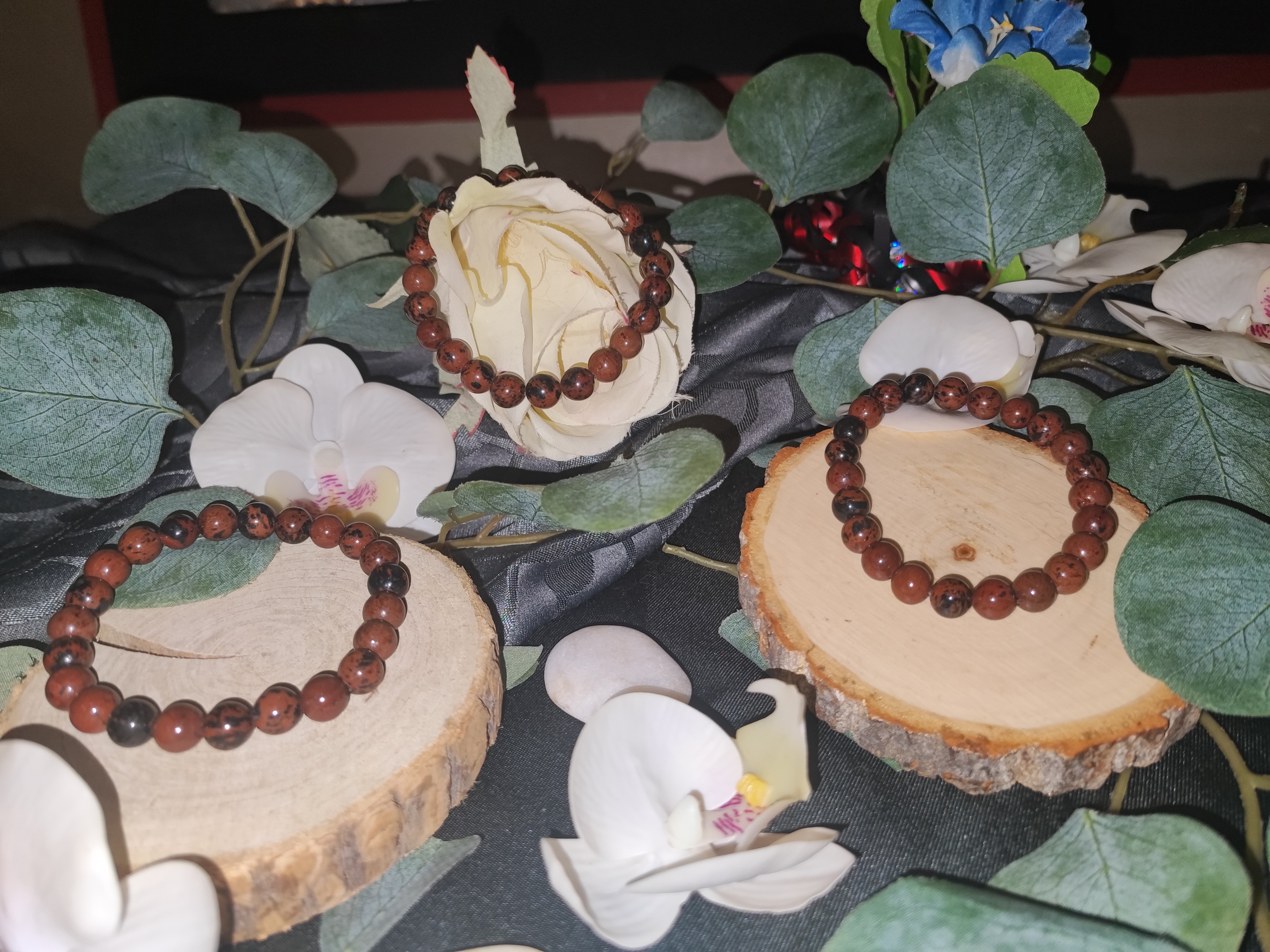 Bracelet pierre Mahogany Obsidian 8 mn