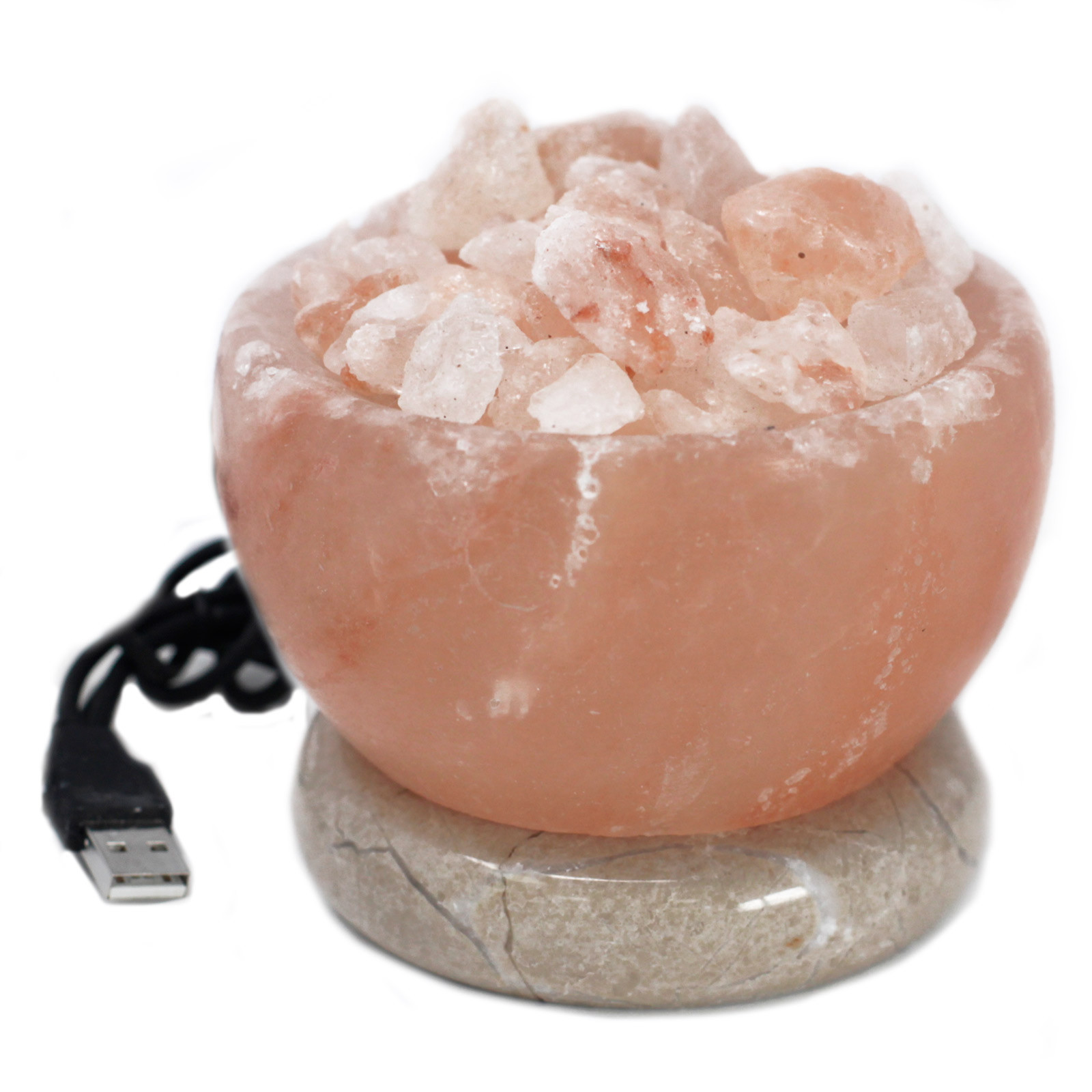 La lampe au sel de l'Himalaya multicolore usb