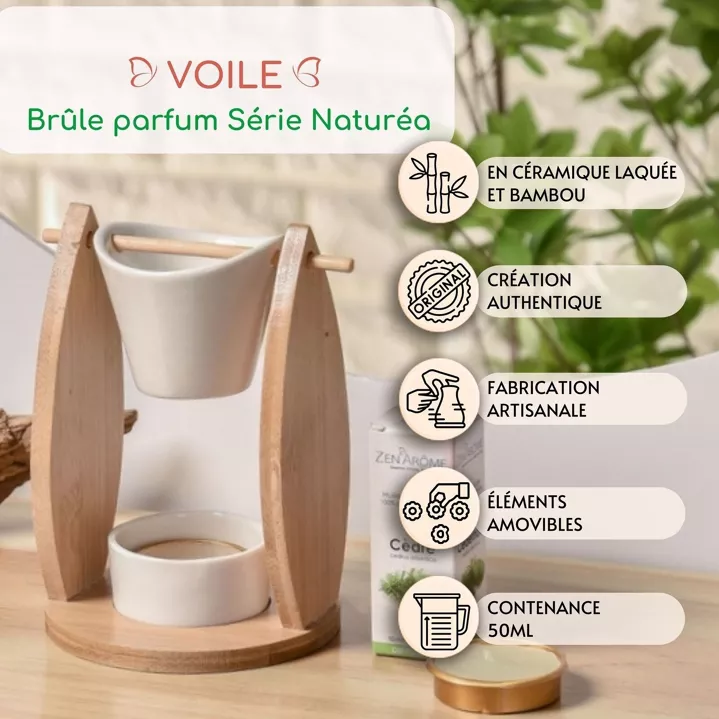  Brûleur Fondant Cire Parfumée Voile