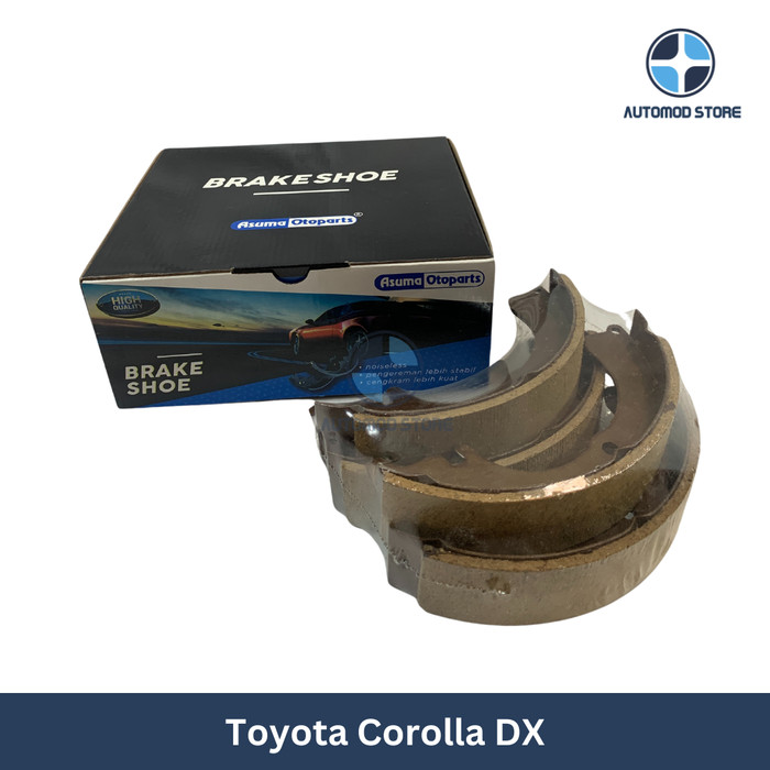 ASUMA - KAMPAS REM MOBIL BRAKE SHOE TOYOTA COROLA KE20-70 / DX7 REAR BELAKANG