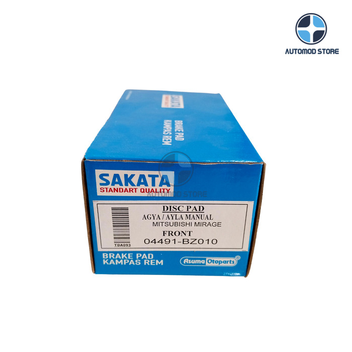SAKATA - KAMPAS REM MOBIL BRAKE PAD AGYA / AYLA (MANUAL)