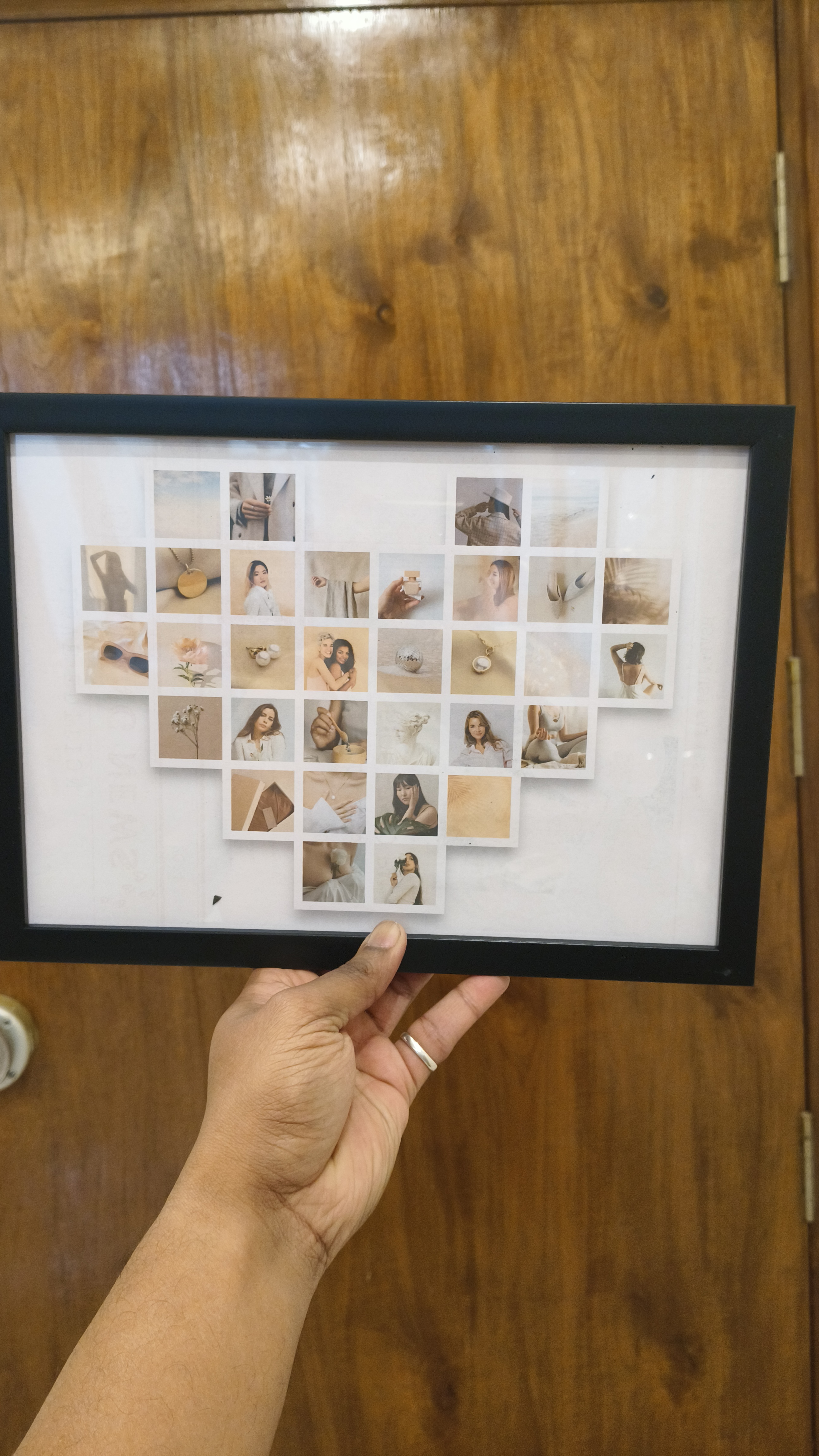 Love Symbol Personalised Photo Frame for Couples