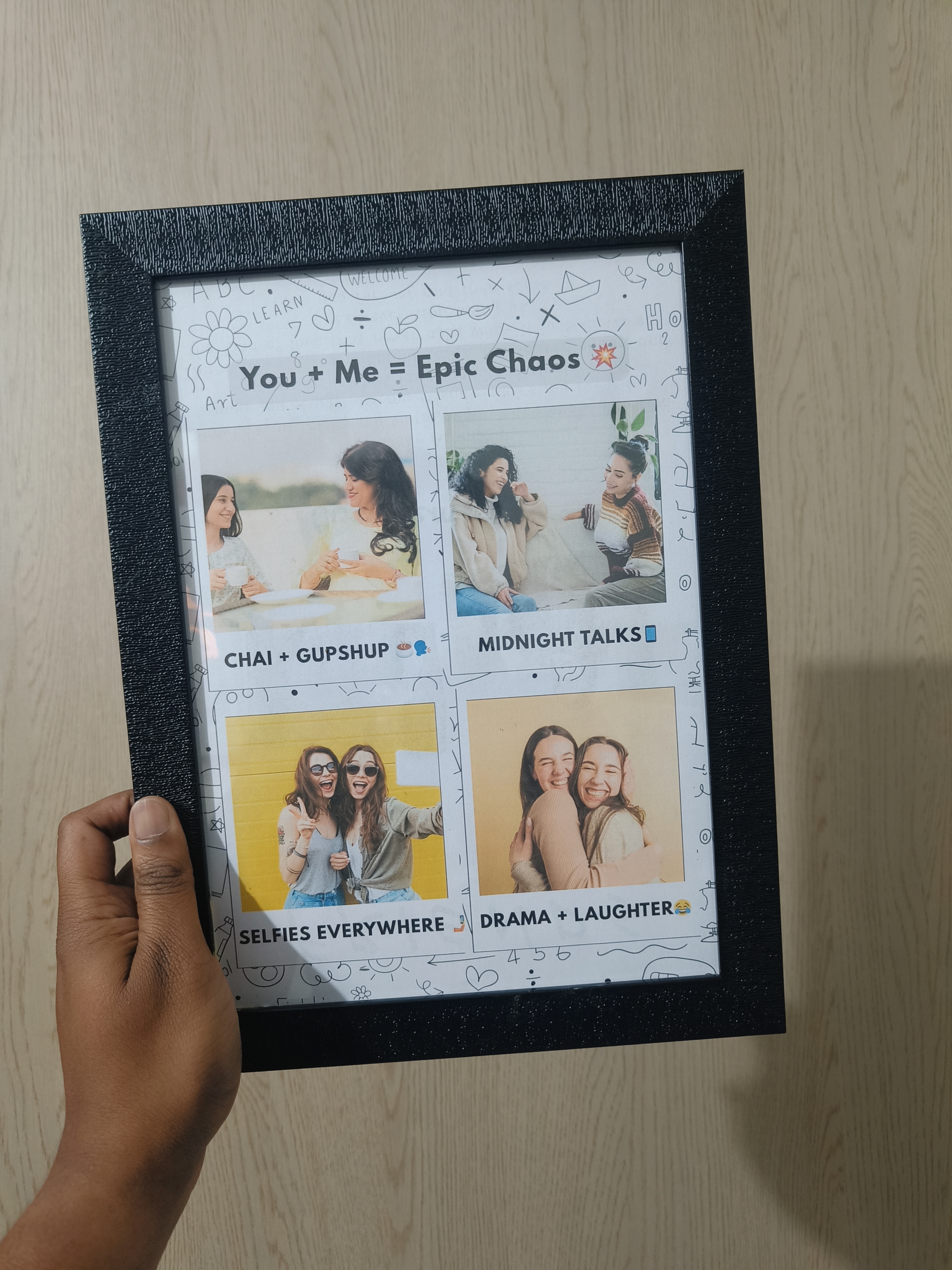 Best Friend Memories Frame – You + Me = Epic Chaos
