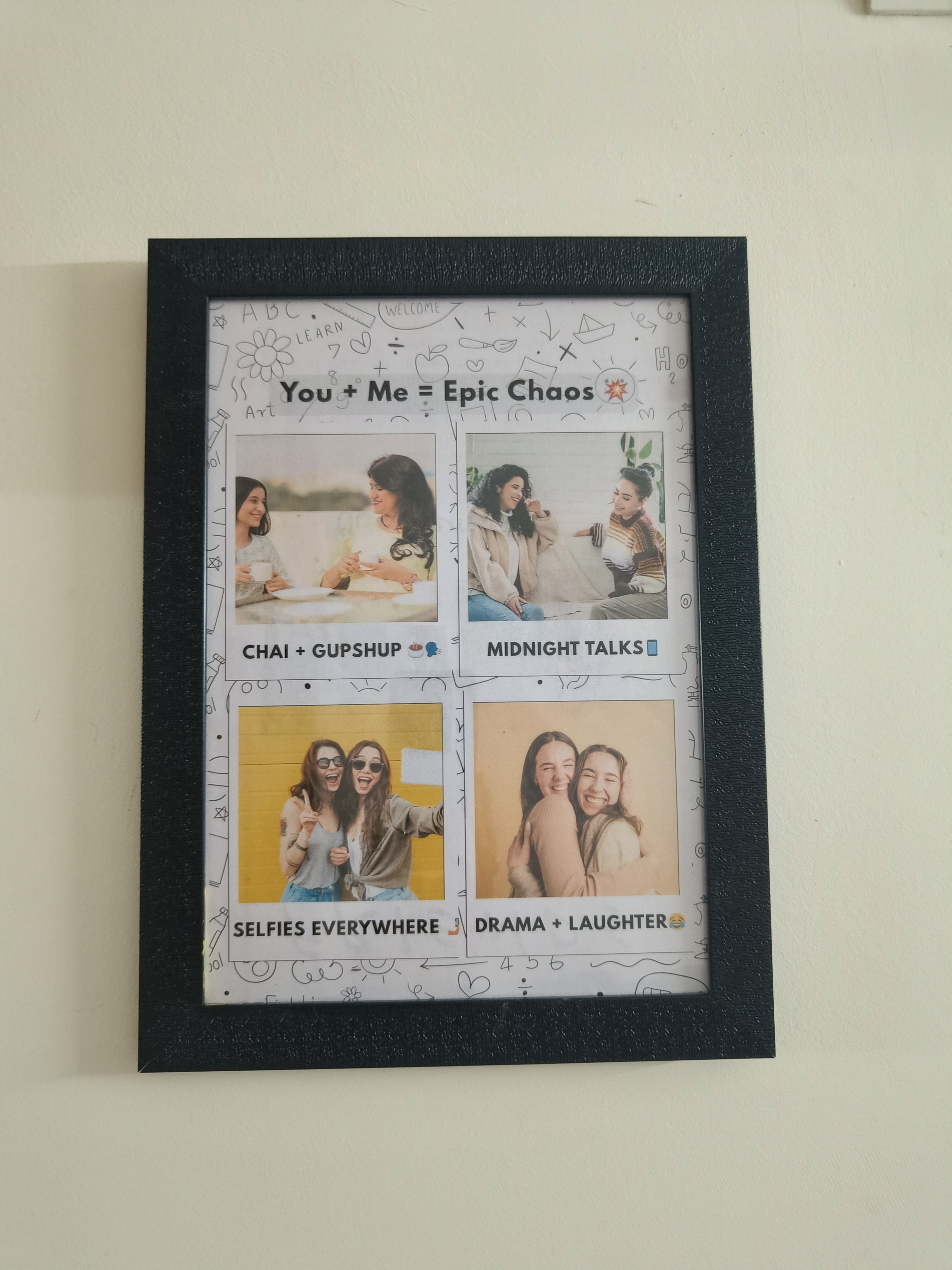 Best Friend Memories Frame – You + Me = Epic Chaos