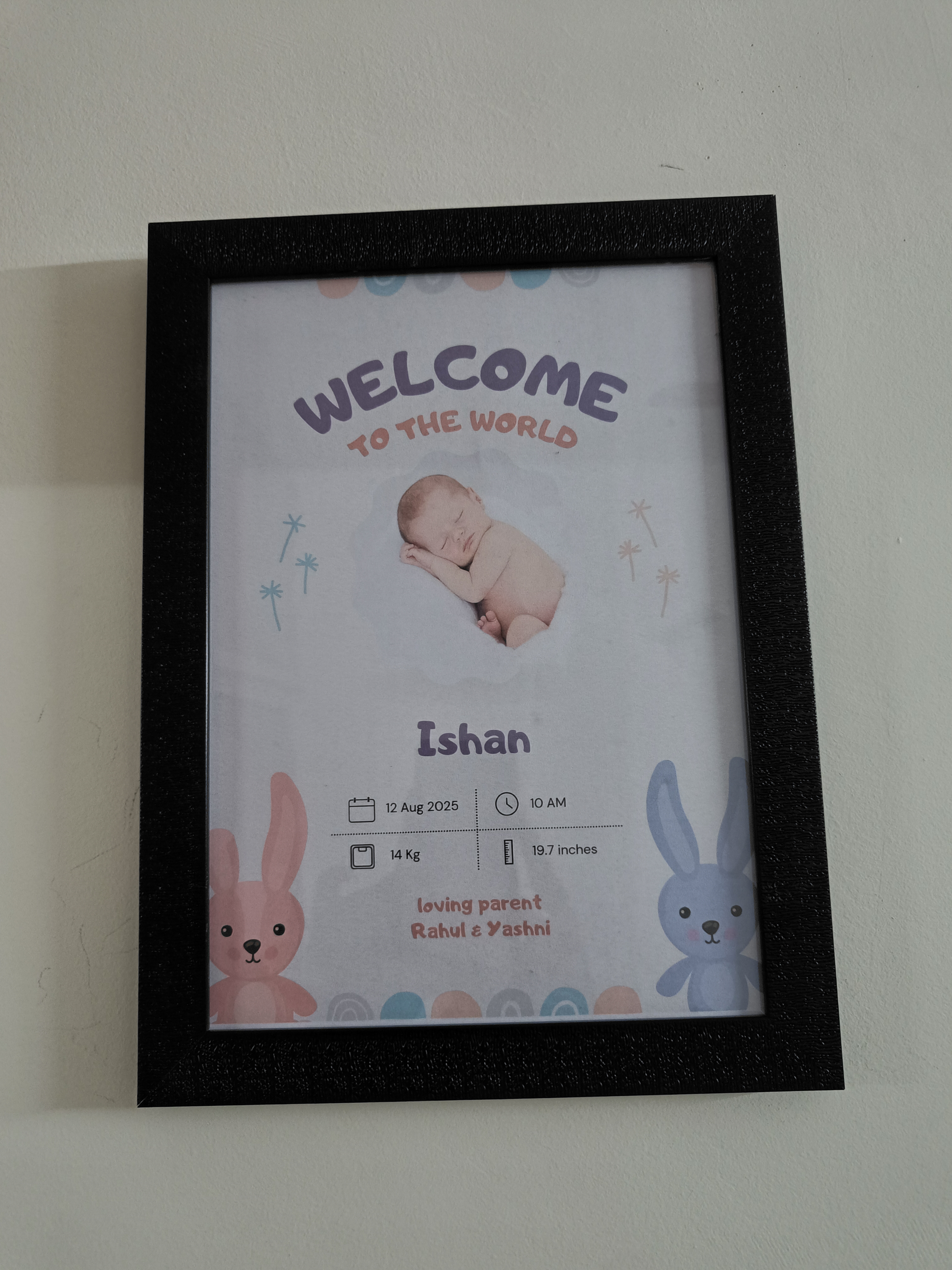 Welcome Baby Photo Frame 