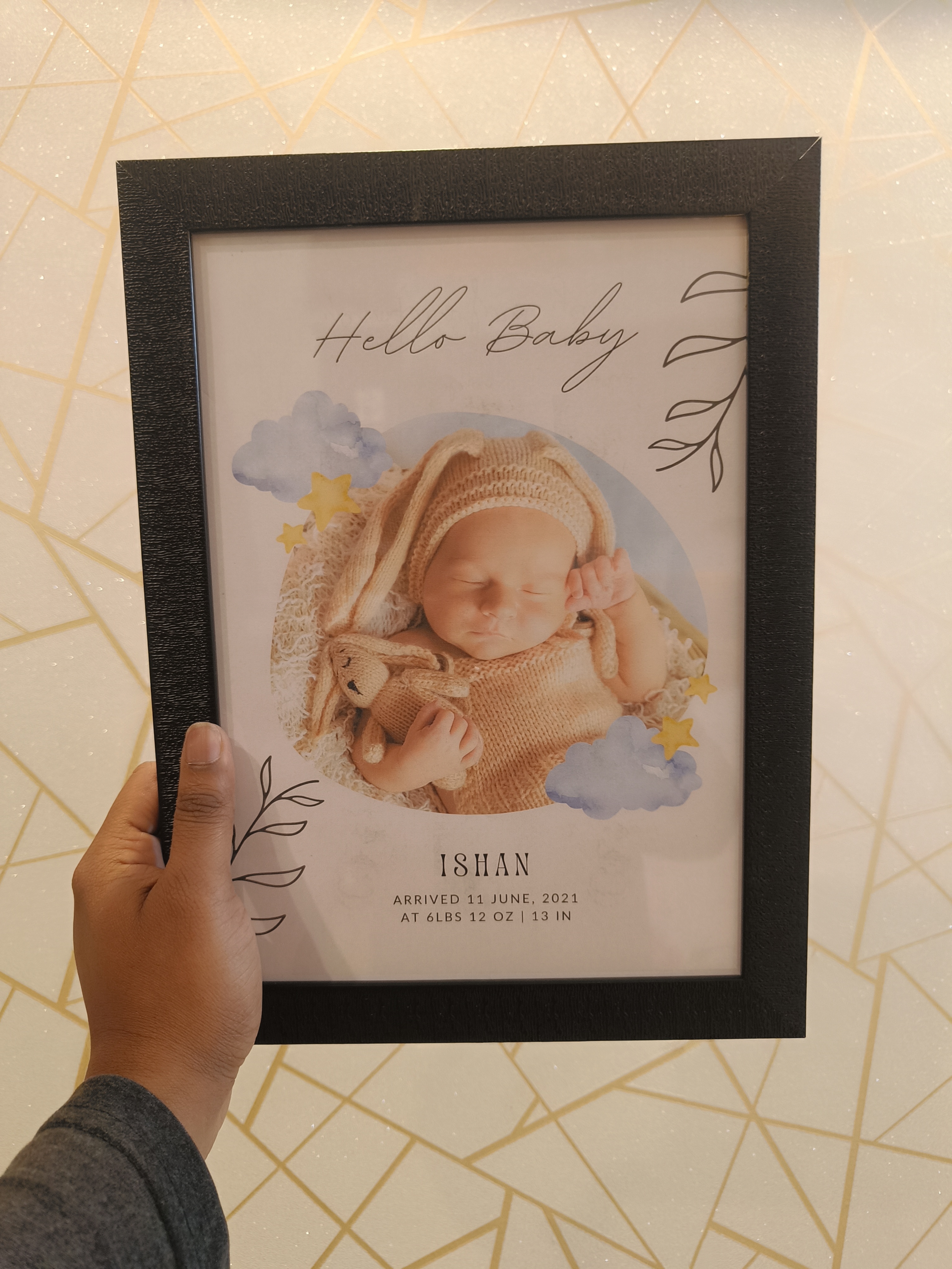 Hello Baby Newborn Photo Frame