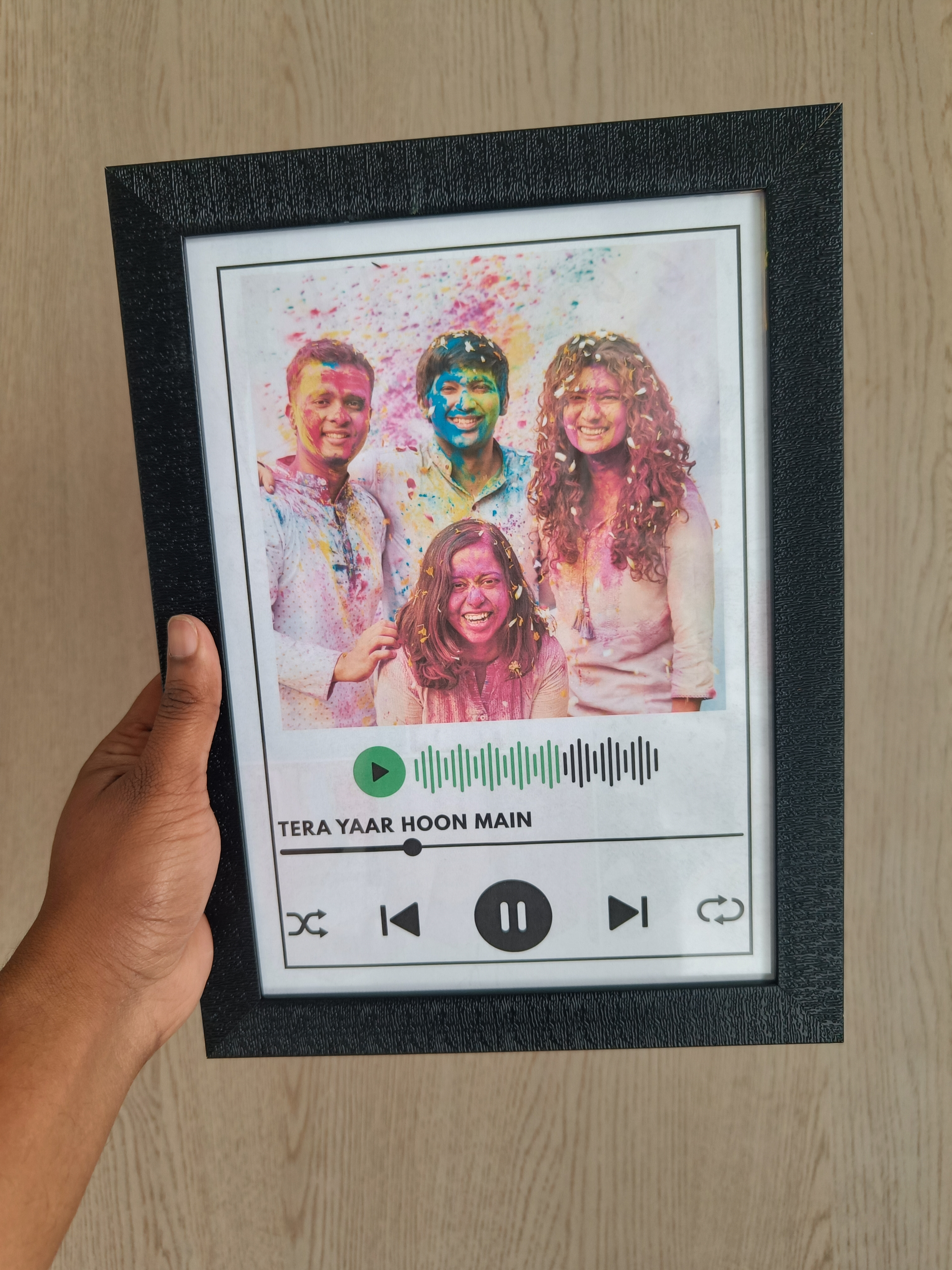 Spotify Friendship Frame – Music Polaroid Gift for Friends