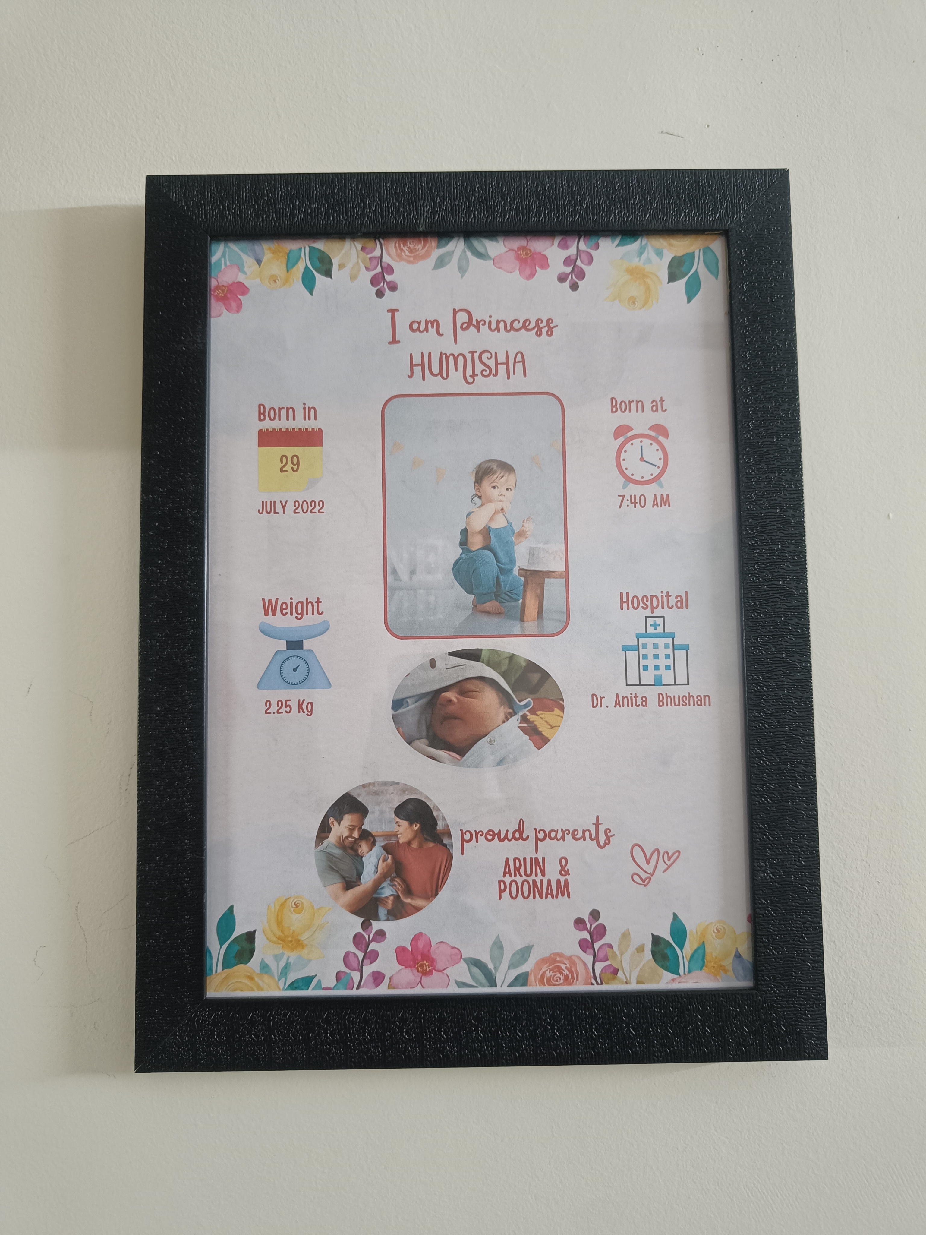 New Born Baby Photo Frame