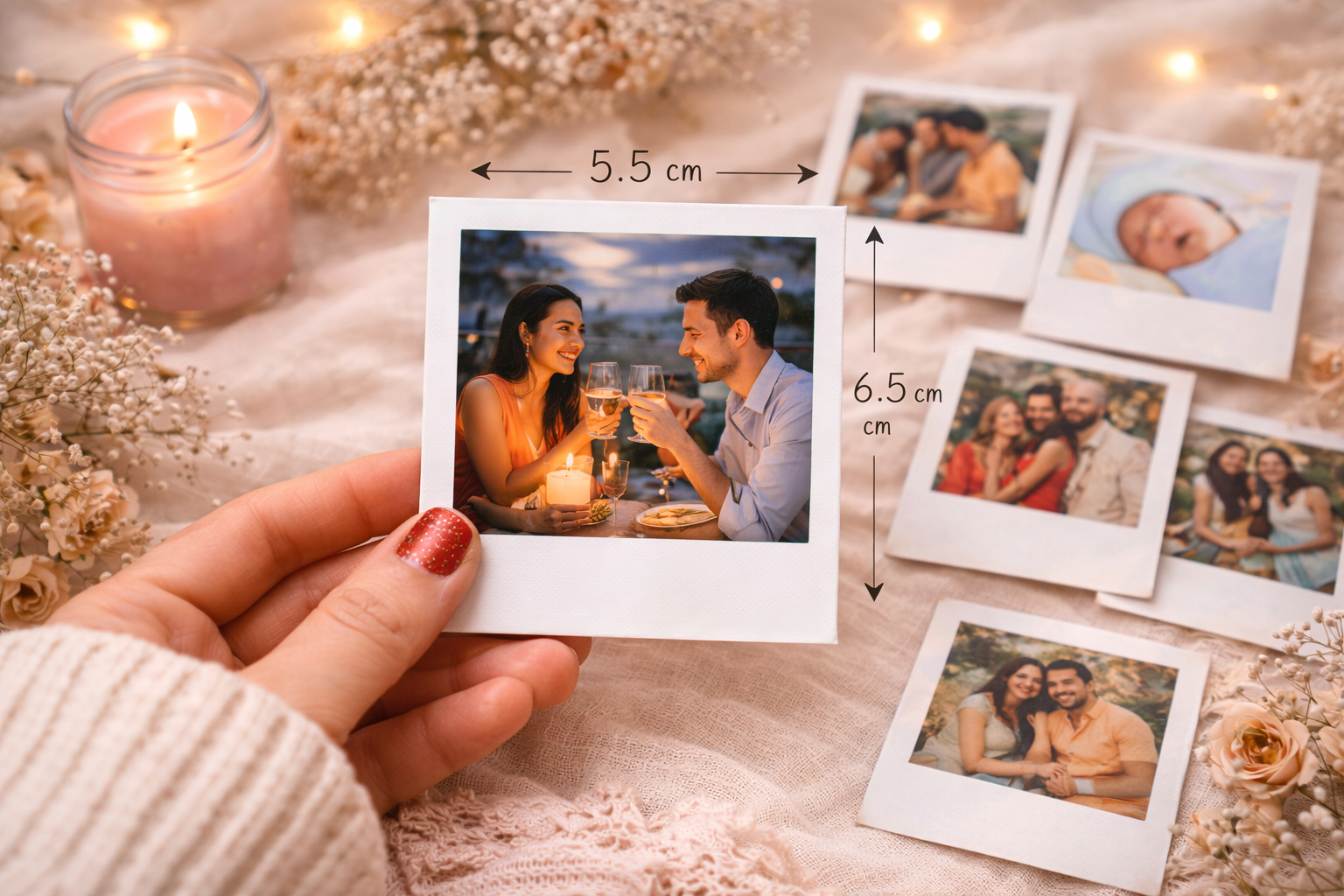 Small Polaroid Photo Prints | Mini Personalized Polaroids
