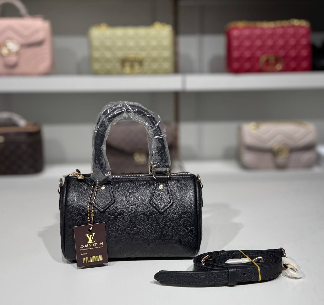 👜 Geantă mini Louis Vuitton Speedy Nano – Monogram Empreinte