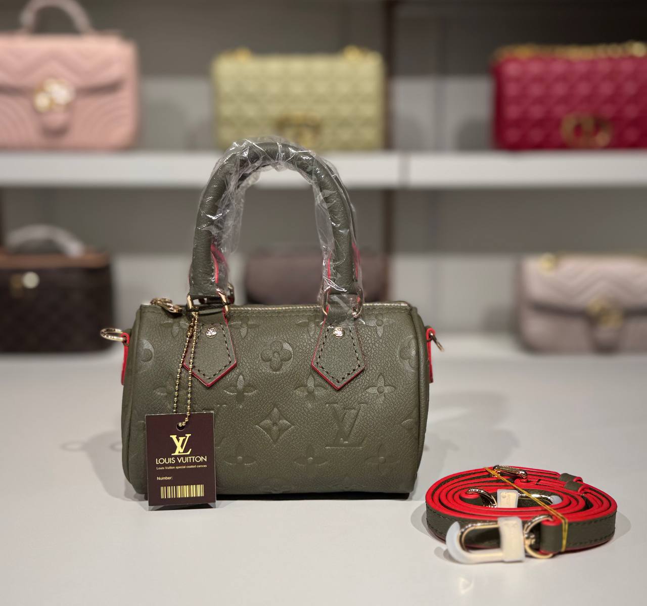 👜 Geantă mini Louis Vuitton Speedy Nano – Monogram Empreinte