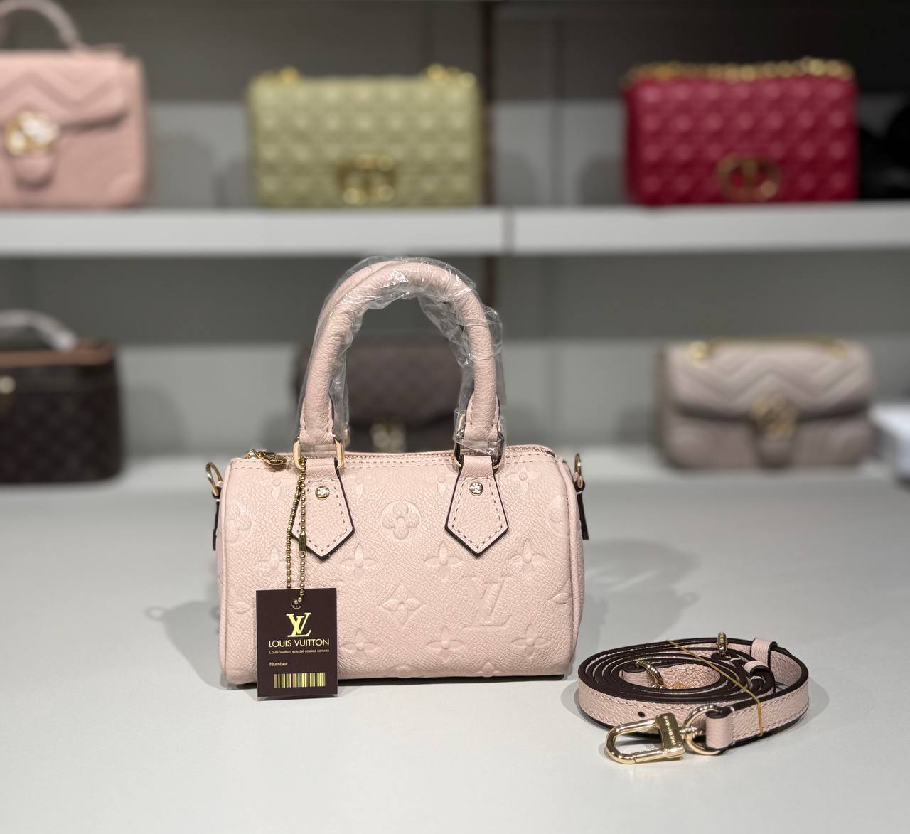 👜 Geantă mini Louis Vuitton Speedy Nano – Monogram Empreinte