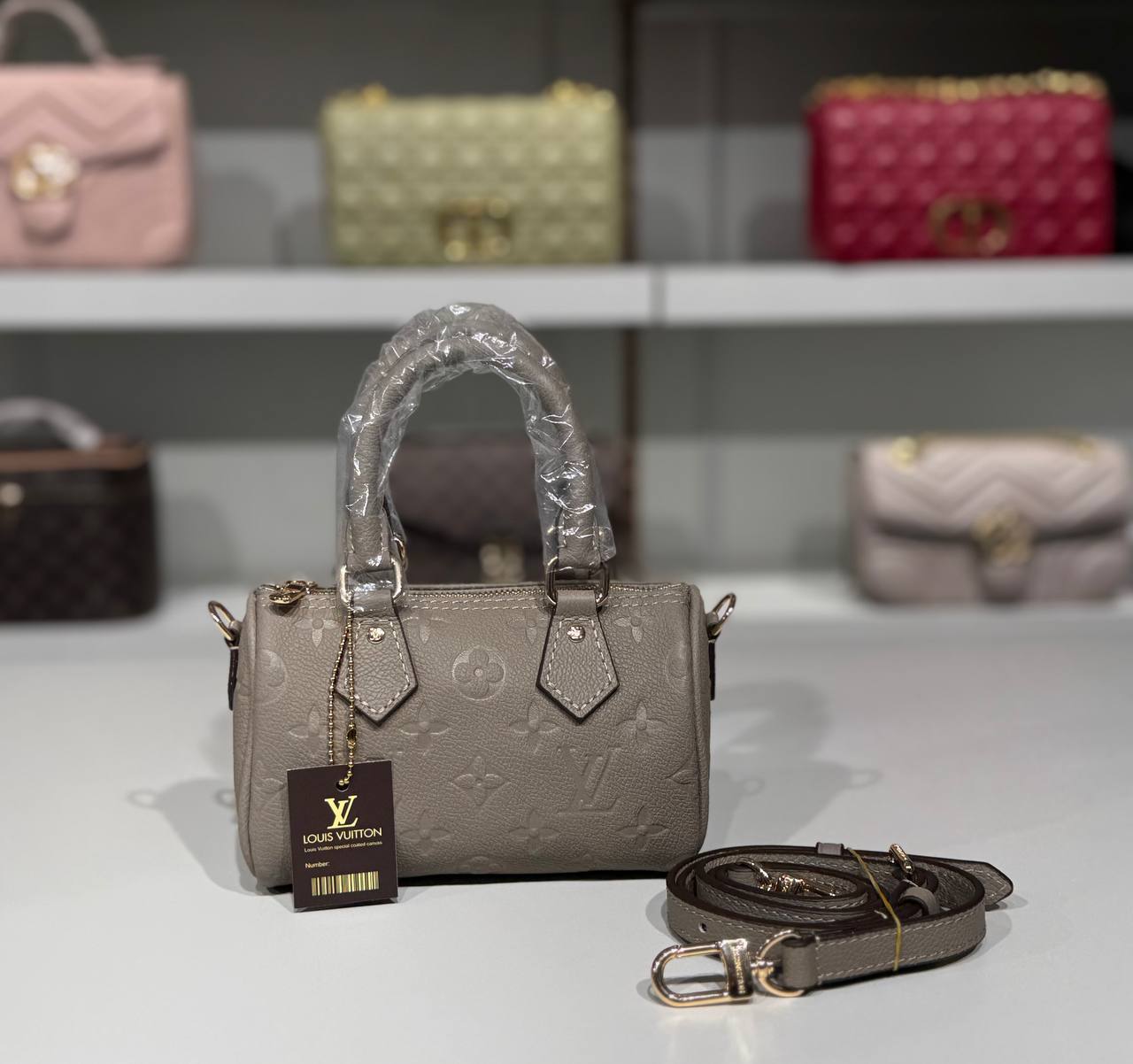 👜 Geantă mini Louis Vuitton Speedy Nano – Monogram Empreinte